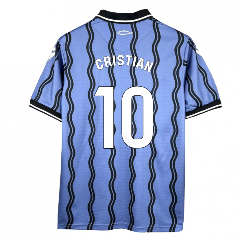 Danxen Homem Camisola Cristian Rodríguez #10 Azul Escuro Preto Alternativa 2025/26 Camisa