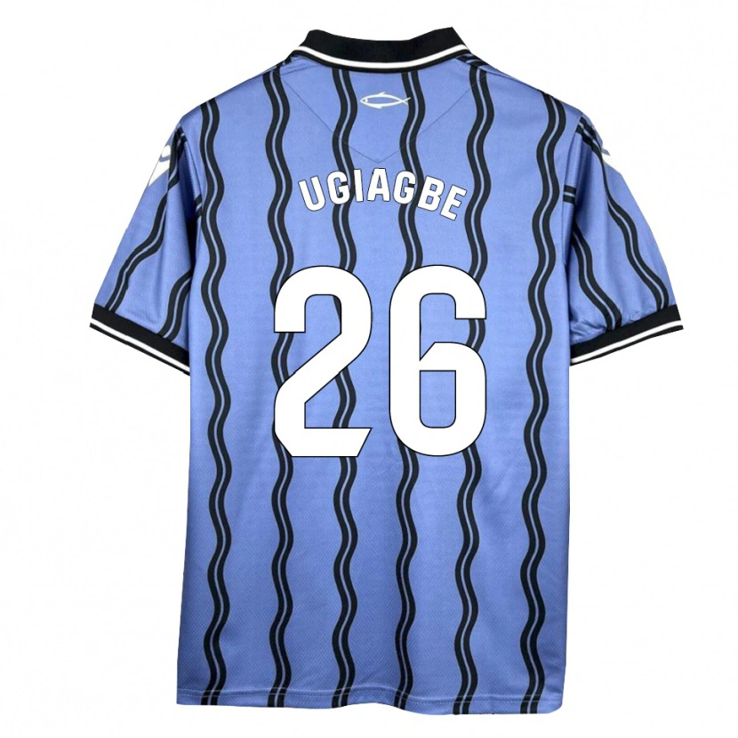 Danxen Homem Camisola Efe Ugiagbe #26 Azul Escuro Preto Alternativa 2025/26 Camisa