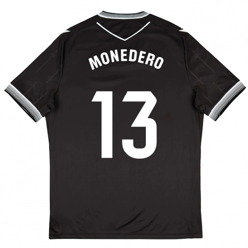 Danxen Homem Camisola Marc Monedero #13 Preto Branco Alternativa 2025/26 Camisa