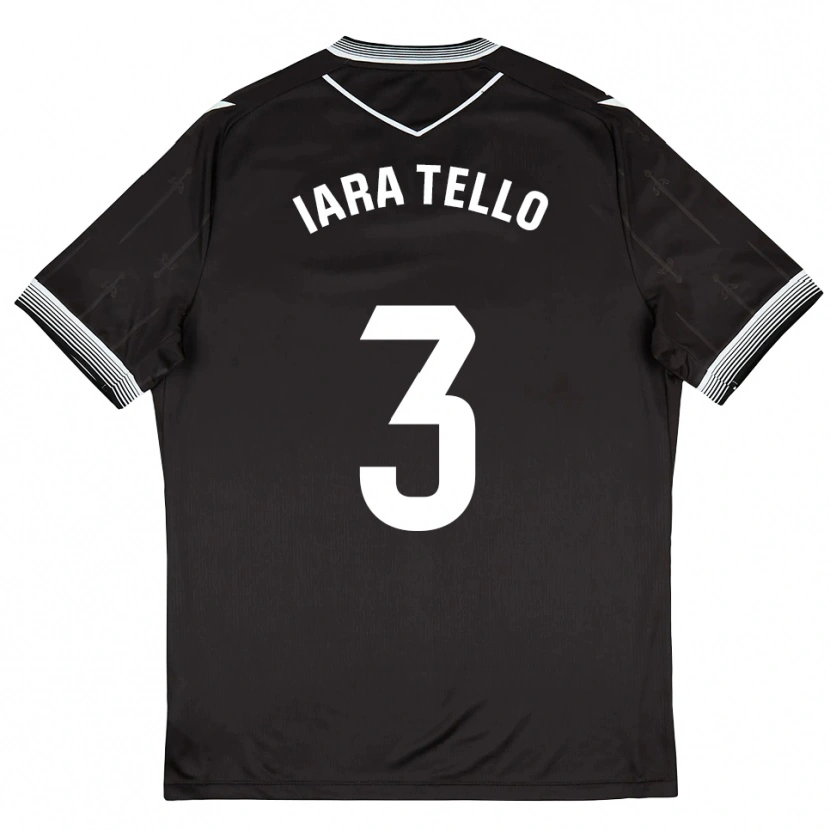 Danxen Homem Camisola Iara Tello #3 Preto Branco Alternativa 2025/26 Camisa