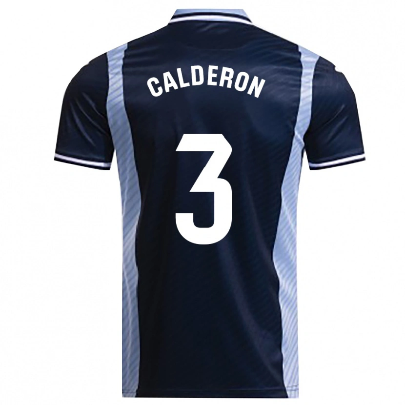 Danxen Homem Camisola José Calderón #3 Azul Marinho Azul Celeste Alternativa 2025/26 Camisa