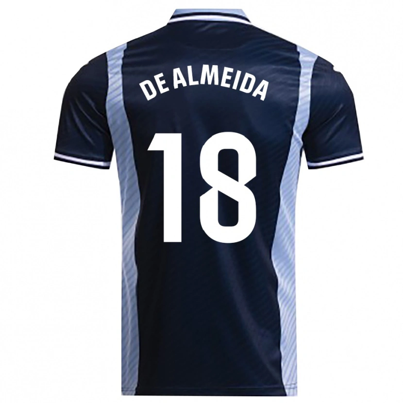 Danxen Homem Camisola Dalisson De Almeida #18 Azul Marinho Azul Celeste Alternativa 2025/26 Camisa