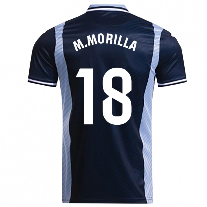 Danxen Homem Camisola María Morilla Obrero #18 Azul Marinho Azul Celeste Alternativa 2025/26 Camisa