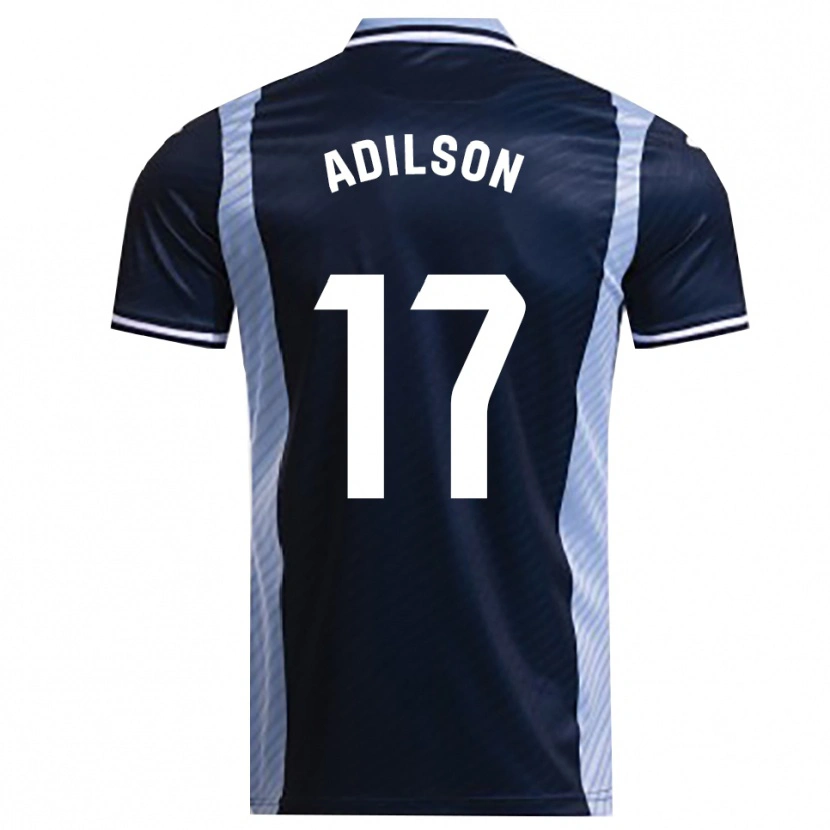 Danxen Homem Camisola Adilson #17 Azul Marinho Azul Celeste Alternativa 2025/26 Camisa