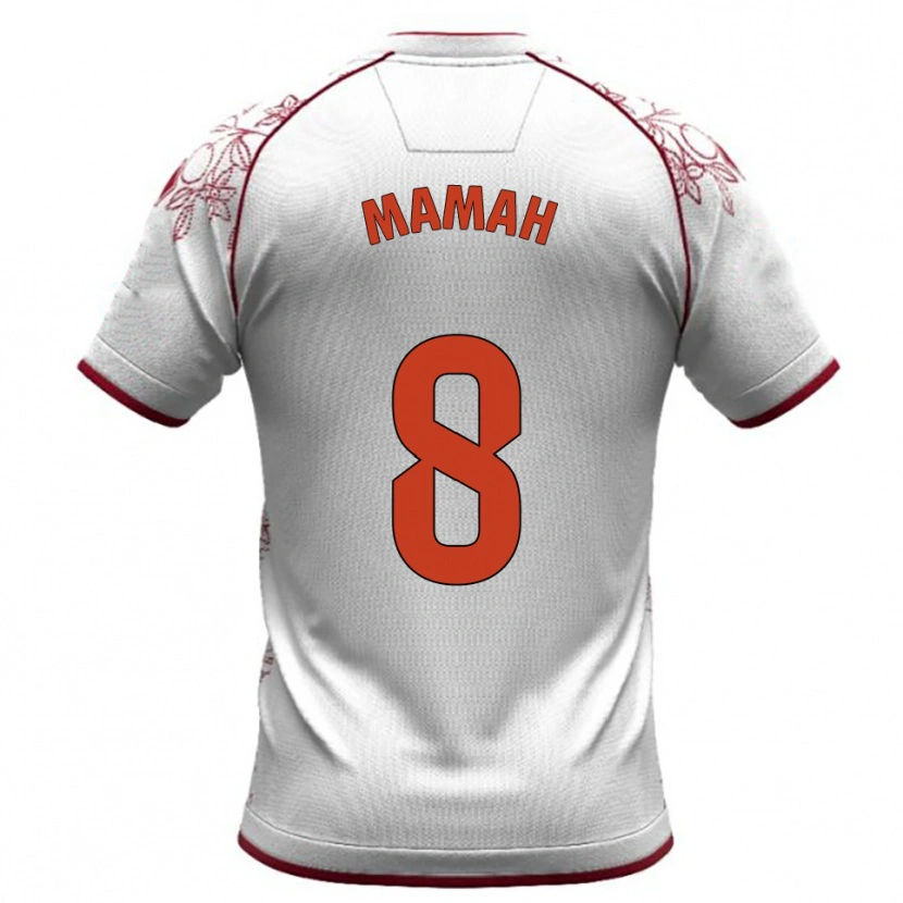 Danxen Homem Camisola Kenneth Mamah #8 Branco Borgonha Alternativa 2025/26 Camisa