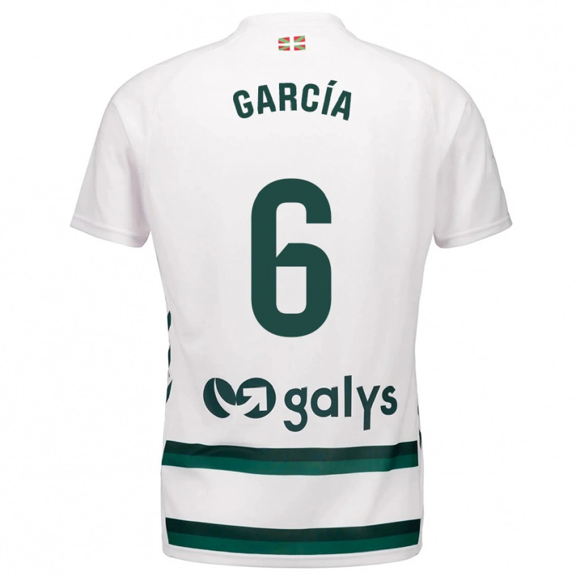 Danxen Homem Camisola Óscar García #6 Branco Verde Alternativa 2025/26 Camisa