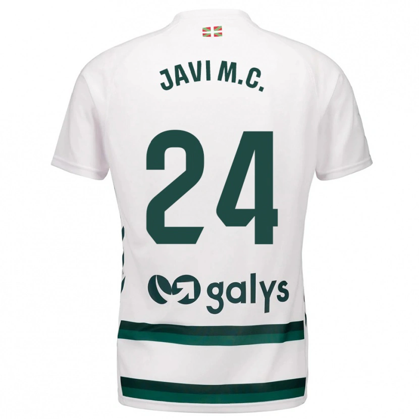 Danxen Homem Camisola Javi Martínez #24 Branco Verde Alternativa 2025/26 Camisa