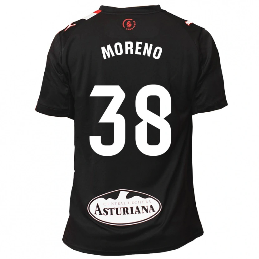 Danxen Homem Camisola Gerard Moreno #38 Preto Branco Alternativa 2025/26 Camisa