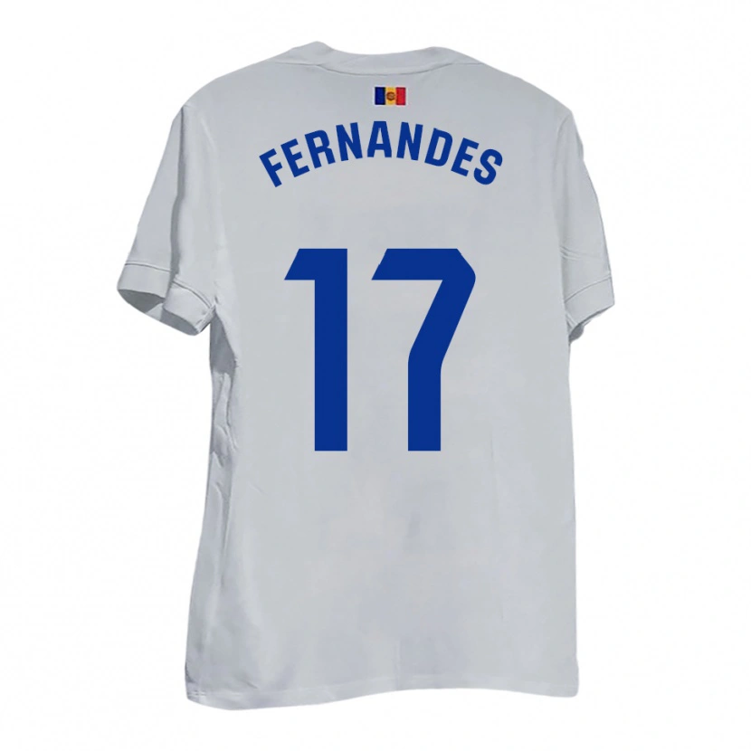 Danxen Homem Camisola Saúl Fernandes #17 Branco Azul Amarelo Alternativa 2025/26 Camisa