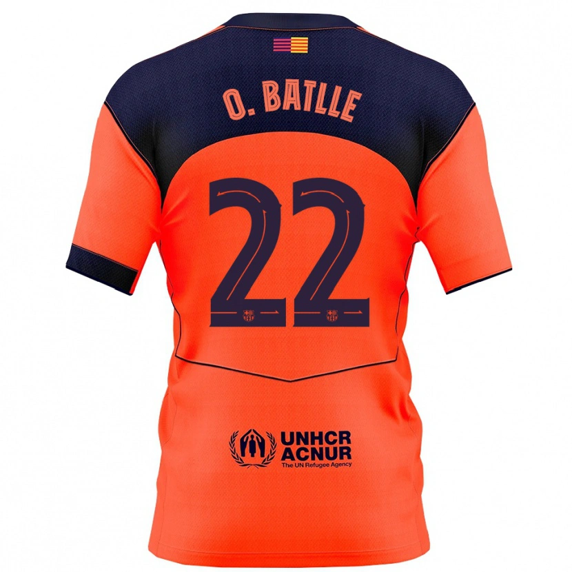 Danxen Homem Camisola Ona Batlle #22 Laranja Marinho Terceiro 2025/26 Camisa