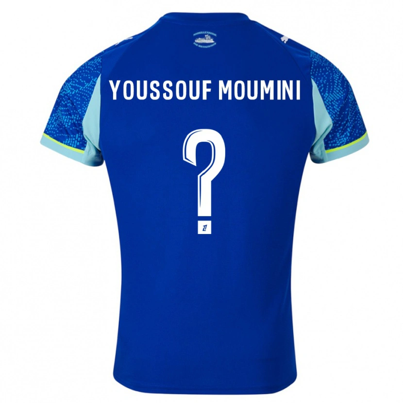 Danxen Homem Camisola Yakine Youssouf Moumini #0 Azul Celeste Branco Terceiro 2025/26 Camisa