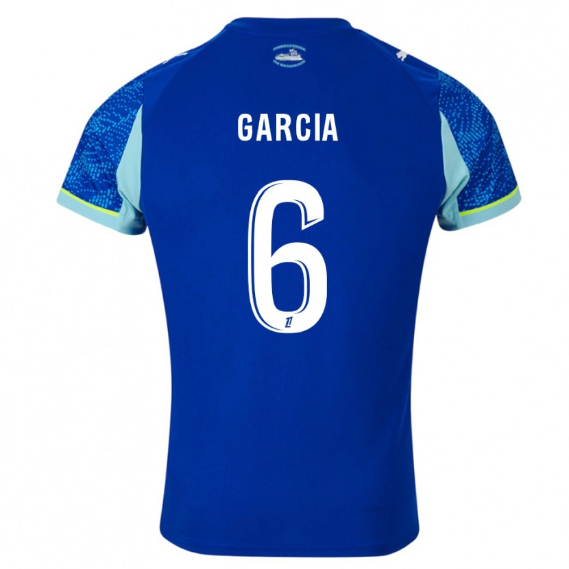 Danxen Homem Camisola Ulisses Garcia #6 Azul Celeste Branco Terceiro 2025/26 Camisa
