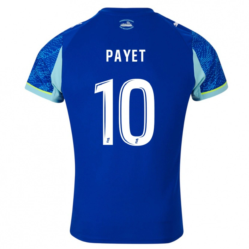 Danxen Homem Camisola Dimitri Payet #10 Azul Celeste Branco Terceiro 2025/26 Camisa