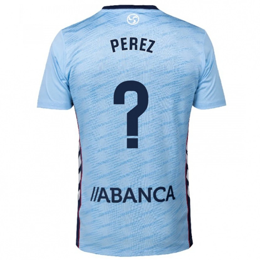 Danxen Mulher Camisola Iván Pérez #0 Azul Celeste Vermelho Principal 2025/26 Camisa