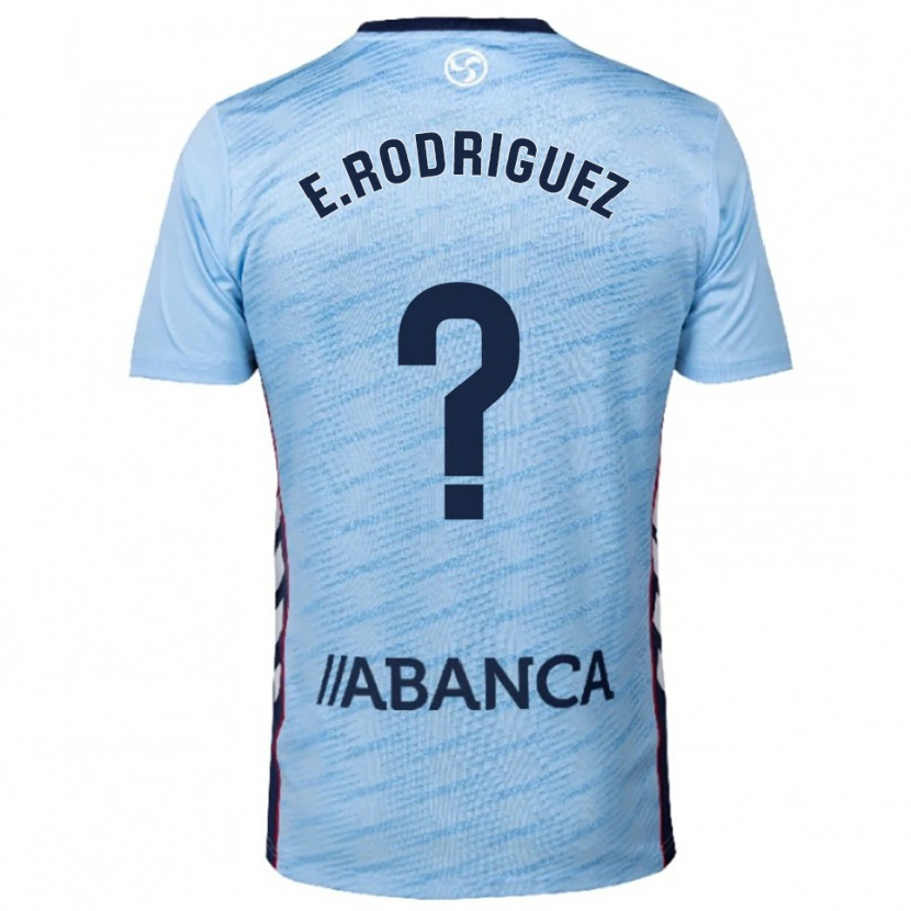 Danxen Mulher Camisola Miguel Rodríguez #0 Azul Celeste Vermelho Principal 2025/26 Camisa