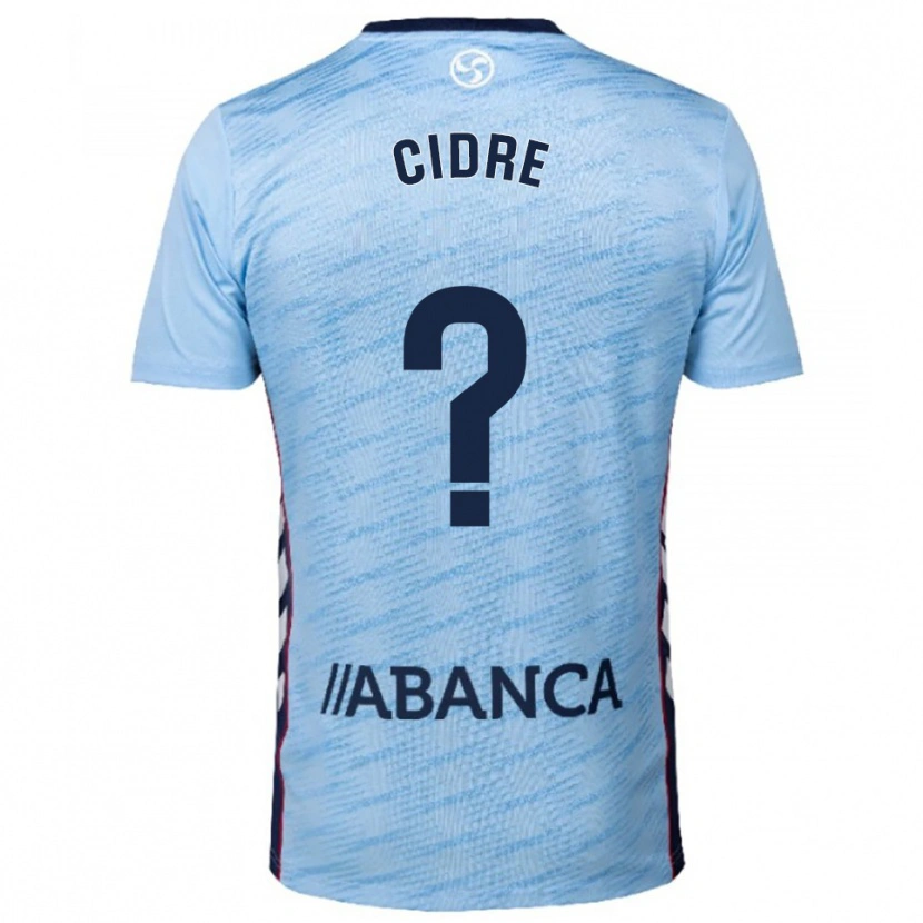 Danxen Mulher Camisola Xavier Cidre #0 Azul Celeste Vermelho Principal 2025/26 Camisa