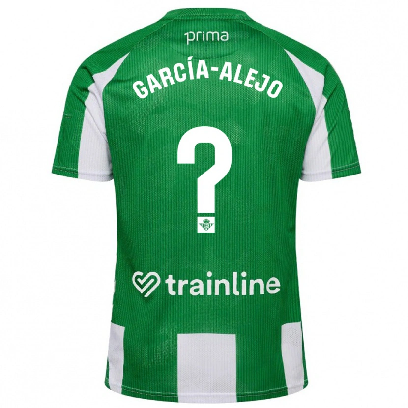 Danxen Mulher Camisola Raúl García-Alejo #0 Verde Branco Principal 2025/26 Camisa