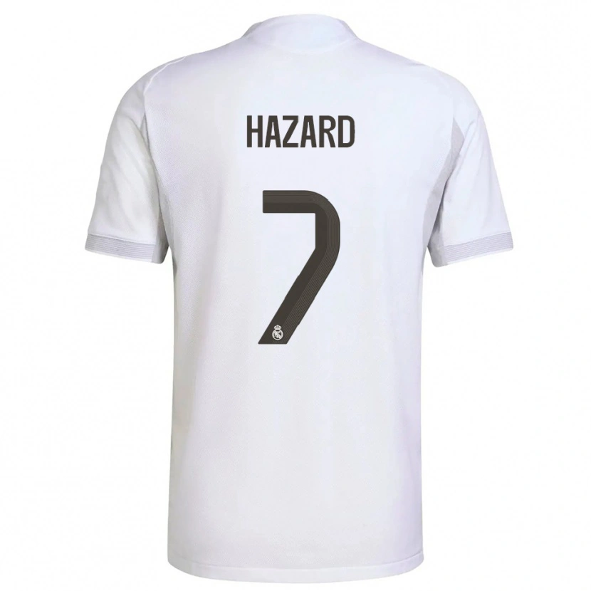 Danxen Mulher Camisola Eden Hazard #7 Branco Amarelo Principal 2025/26 Camisa
