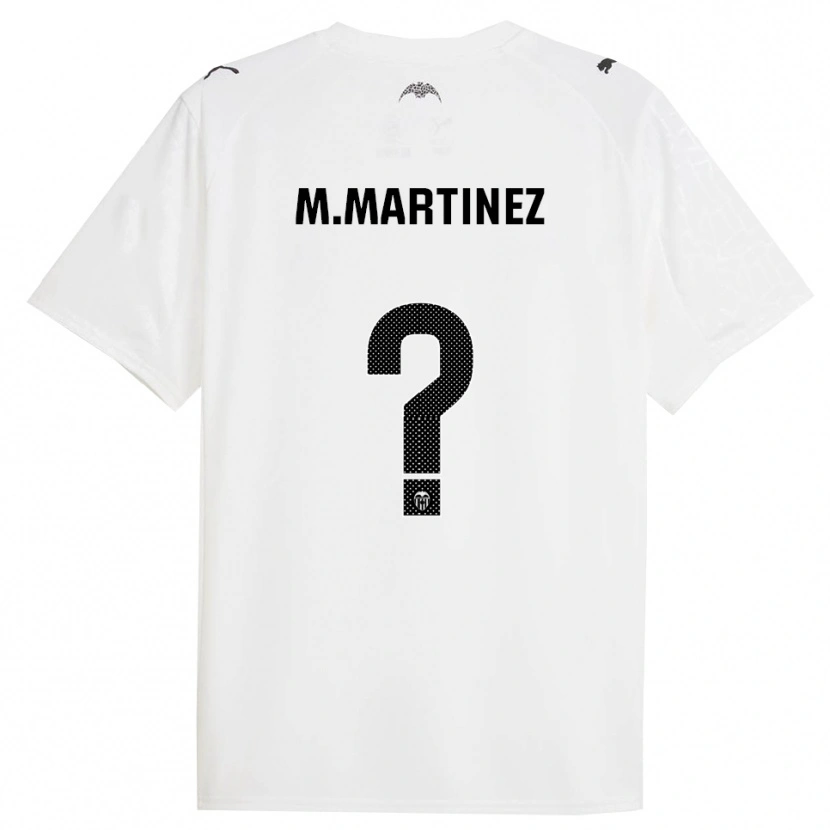 Danxen Mulher Camisola Marc Martinez #0 Branco Preto Principal 2025/26 Camisa