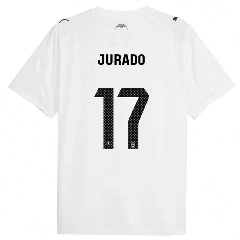 Danxen Mulher Camisola Marc Jurado #17 Branco Preto Principal 2025/26 Camisa
