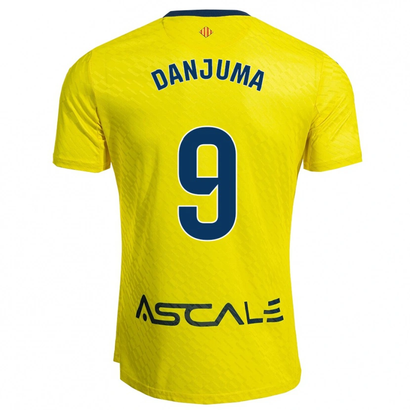 Danxen Mulher Camisola Arnaut Danjuma #9 Amarelo Marinho Principal 2025/26 Camisa