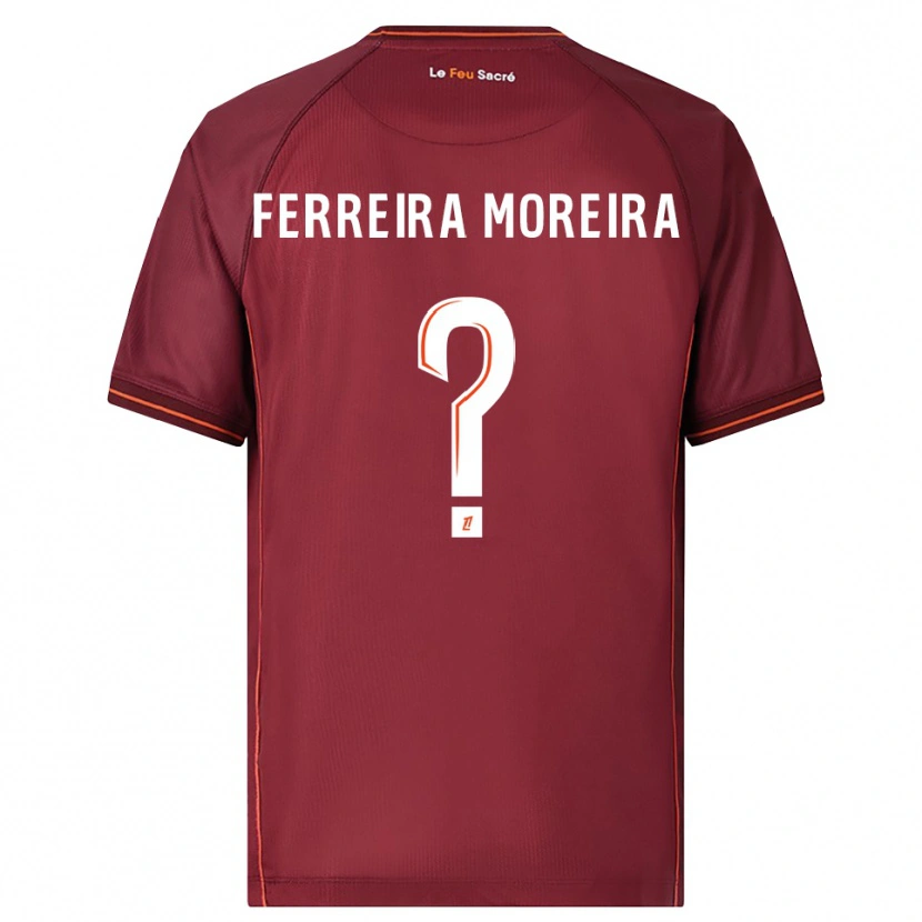 Danxen Mulher Camisola Ruben Ferreira Moreira #0 Borgonha Branco Principal 2025/26 Camisa