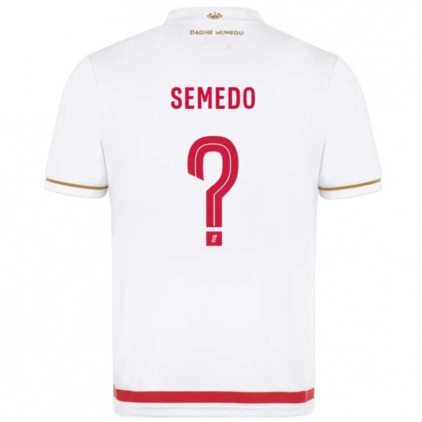 Danxen Mulher Camisola Jordan Semedo #0 Vermelho Branco Principal 2025/26 Camisa