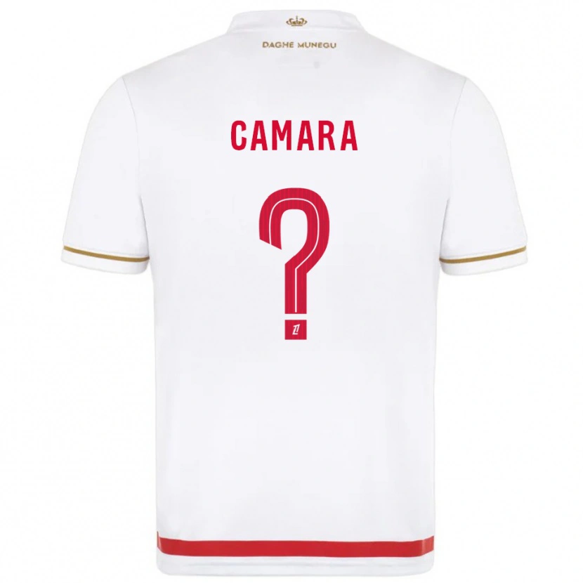 Danxen Mulher Camisola Ladji Camara #0 Vermelho Branco Principal 2025/26 Camisa