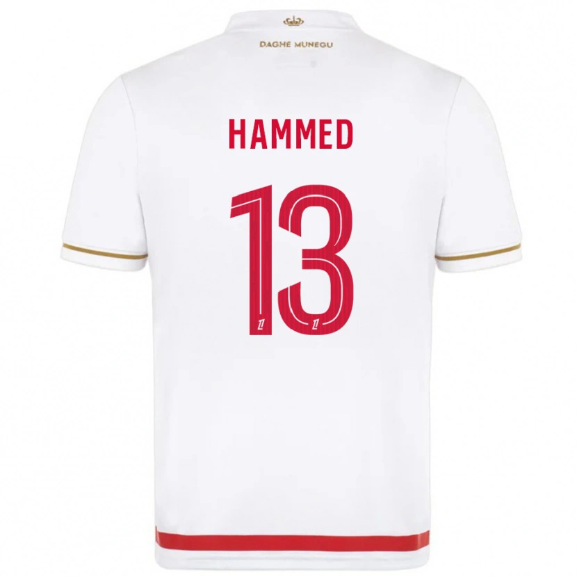 Danxen Mulher Camisola Maher Hammed #13 Vermelho Branco Principal 2025/26 Camisa