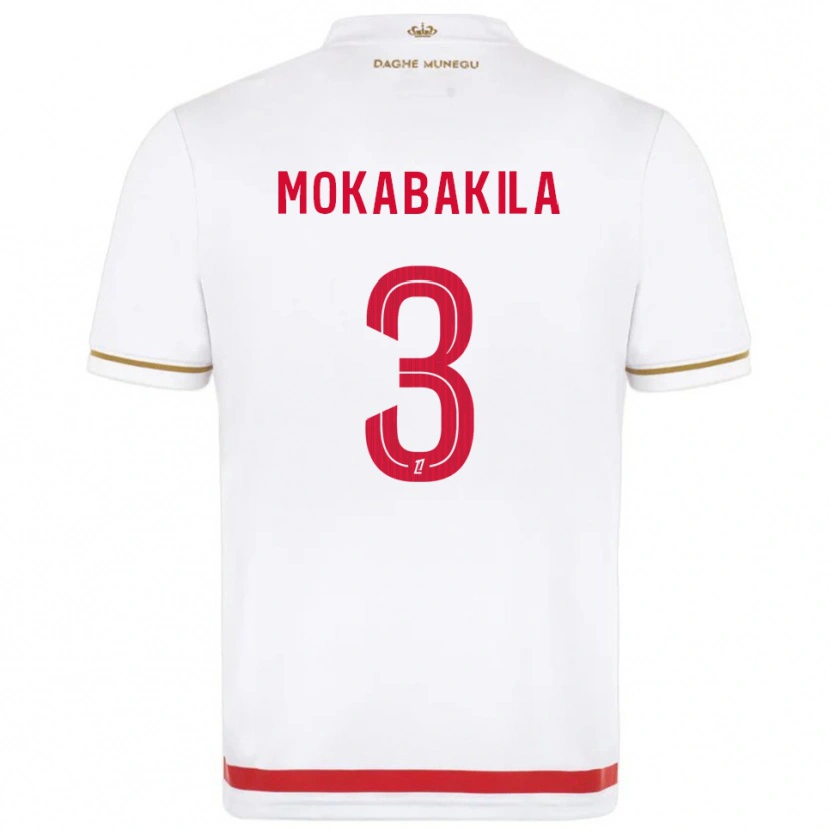 Danxen Mulher Camisola Nick Mokabakila #3 Vermelho Branco Principal 2025/26 Camisa