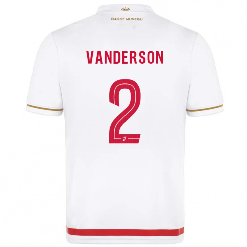Danxen Mulher Camisola Vanderson #2 Vermelho Branco Principal 2025/26 Camisa