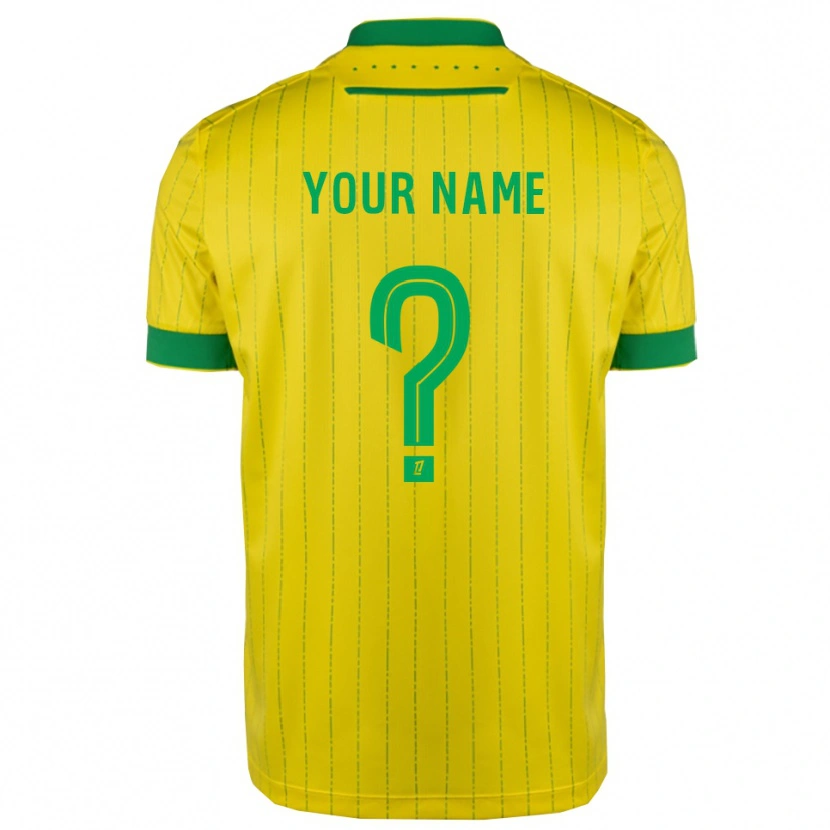 Danxen Mulher Camisola Seu Nome #0 Amarelo Verde Principal 2025/26 Camisa