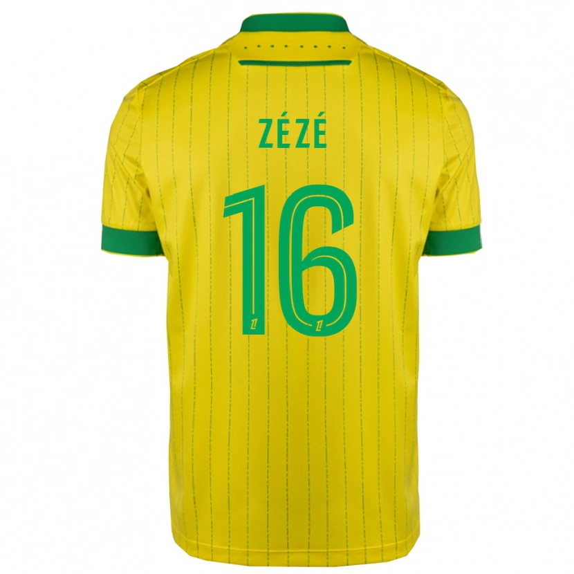 Danxen Mulher Camisola Yanel Zézé #16 Amarelo Verde Principal 2025/26 Camisa