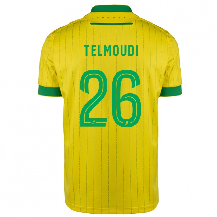Danxen Mulher Camisola Naïm Telmoudi #26 Amarelo Verde Principal 2025/26 Camisa