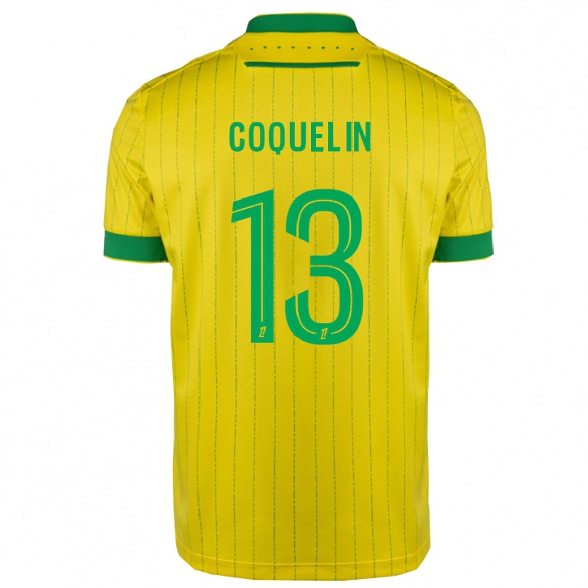 Danxen Mulher Camisola Francis Coquelin #13 Amarelo Verde Principal 2025/26 Camisa