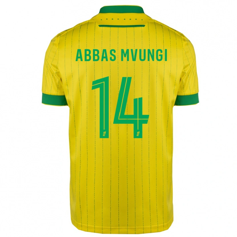 Danxen Mulher Camisola Omar Abbas Mvungi #14 Amarelo Verde Principal 2025/26 Camisa