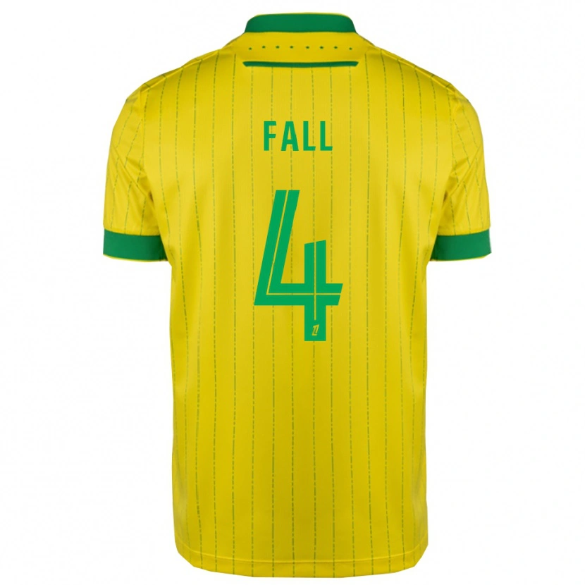 Danxen Mulher Camisola Babacar Fall #4 Amarelo Verde Principal 2025/26 Camisa