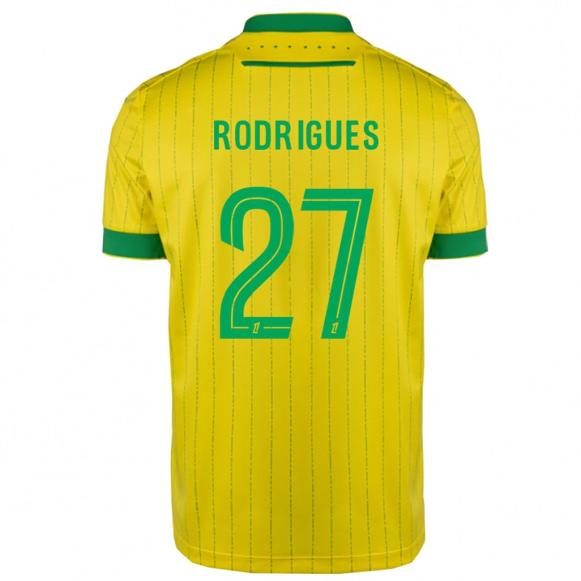 Danxen Mulher Camisola Nelly Rodrigues #27 Amarelo Verde Principal 2025/26 Camisa