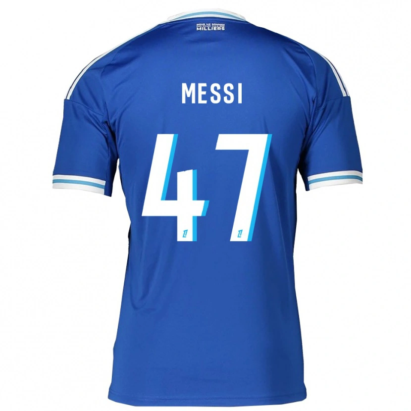 Danxen Mulher Camisola Rayane Messi #47 Azul Branco Principal 2025/26 Camisa