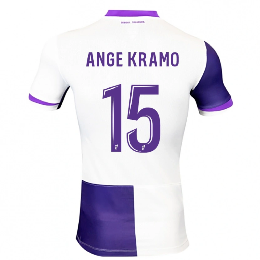Danxen Mulher Camisola Marie Ange Kramo #15 Roxo Branco Principal 2025/26 Camisa