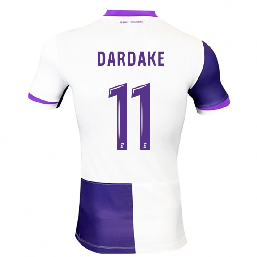 Danxen Mulher Camisola Wassim Dardake #11 Roxo Branco Principal 2025/26 Camisa