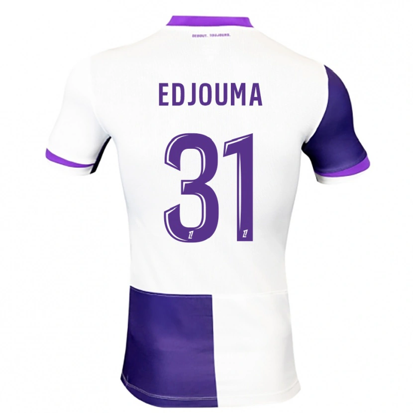 Danxen Mulher Camisola Noah Edjouma #31 Roxo Branco Principal 2025/26 Camisa
