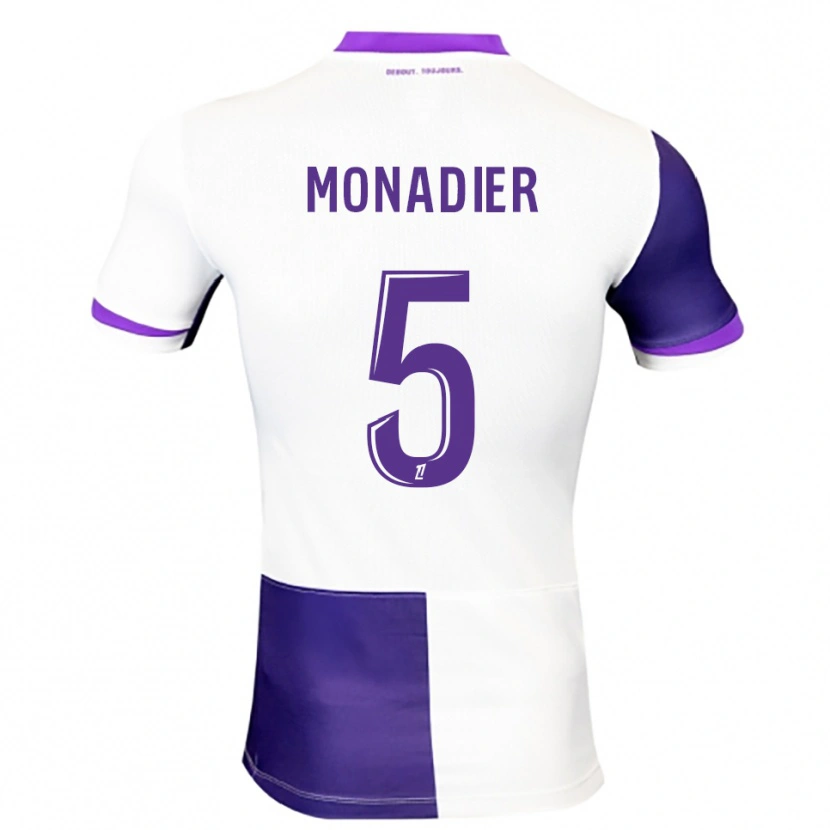 Danxen Mulher Camisola Pauline Monadier #5 Roxo Branco Principal 2025/26 Camisa