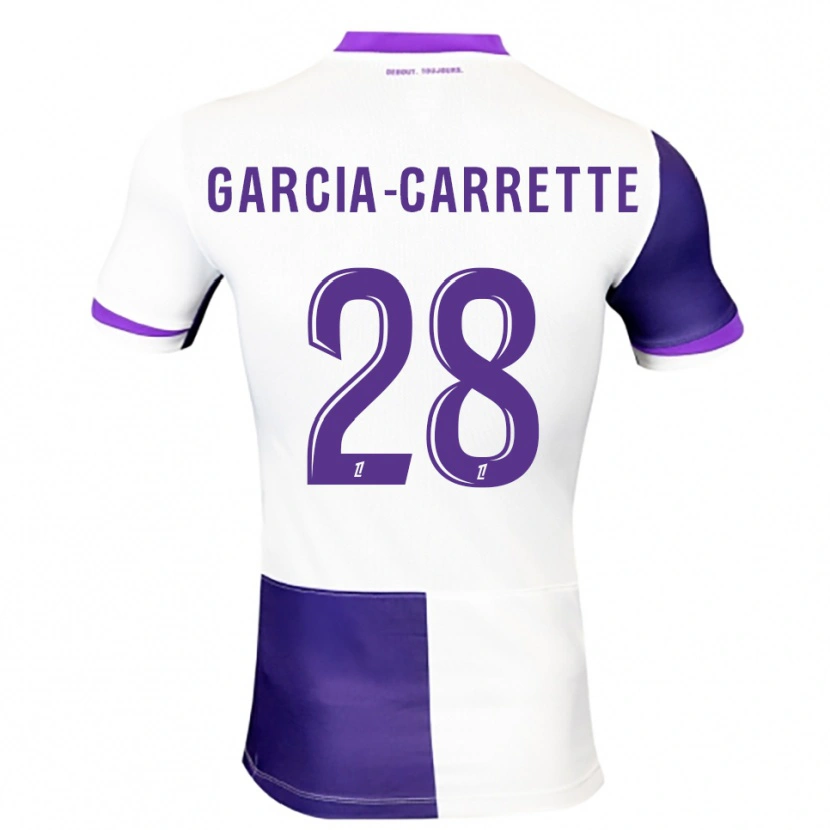 Danxen Mulher Camisola Hortense Garcia-Carrette #28 Roxo Branco Principal 2025/26 Camisa