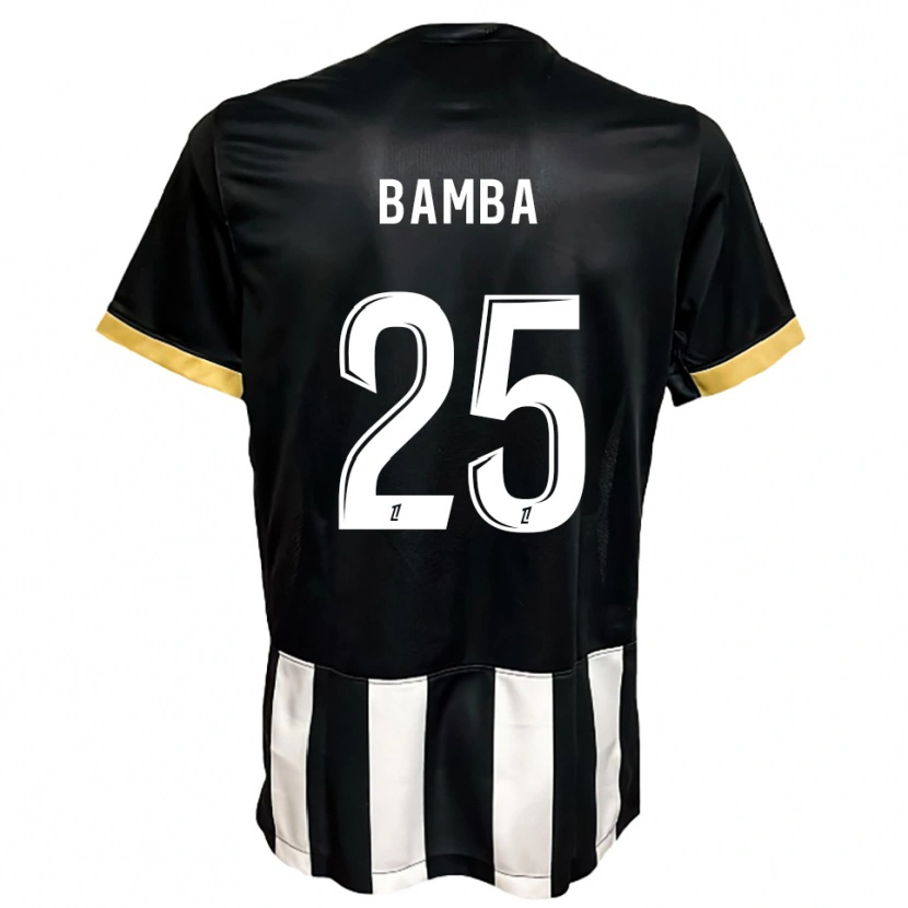 Danxen Mulher Camisola Abdoulaye Bamba #25 Preto Branco Principal 2025/26 Camisa