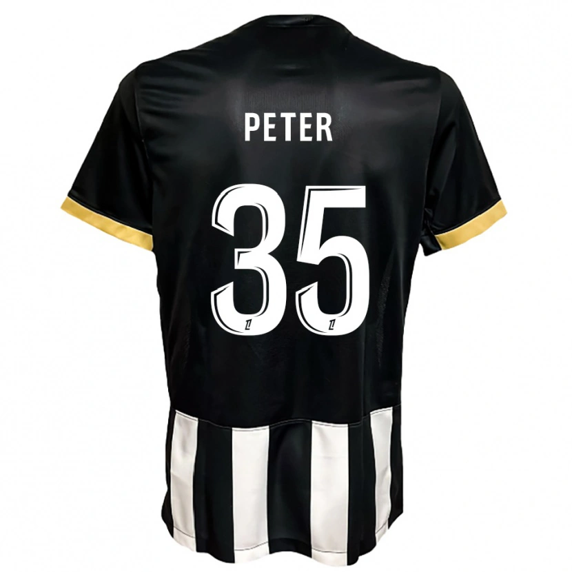 Danxen Mulher Camisola Prosper Peter #35 Preto Branco Principal 2025/26 Camisa