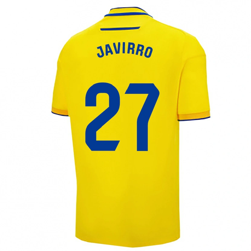Danxen Mulher Camisola Javirro #27 Amarelo Marinho Principal 2025/26 Camisa