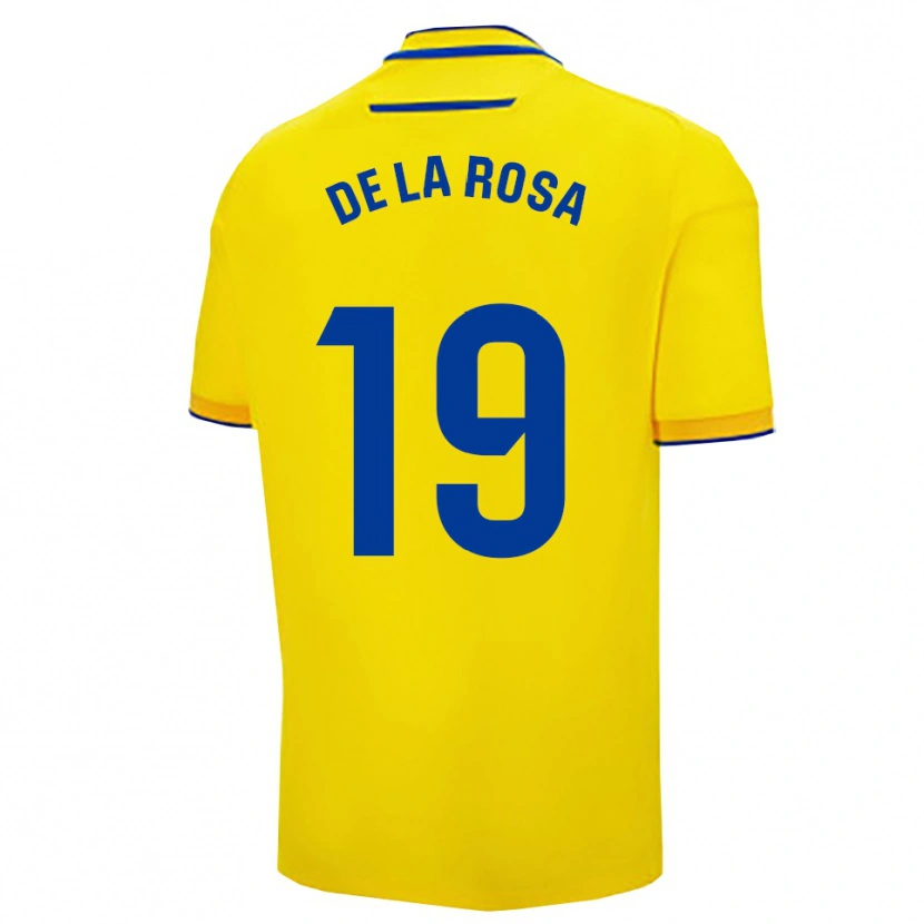 Danxen Mulher Camisola José Antonio De La Rosa #19 Amarelo Marinho Principal 2025/26 Camisa