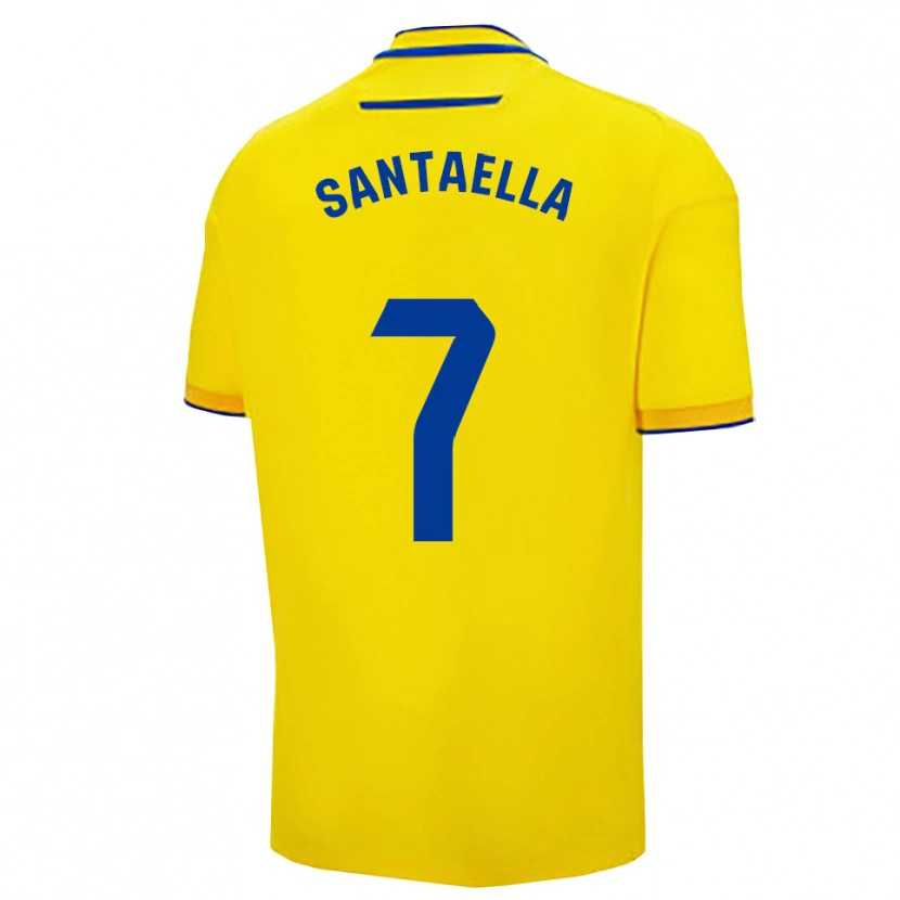Danxen Mulher Camisola Natalia Santaella Picón #7 Amarelo Marinho Principal 2025/26 Camisa