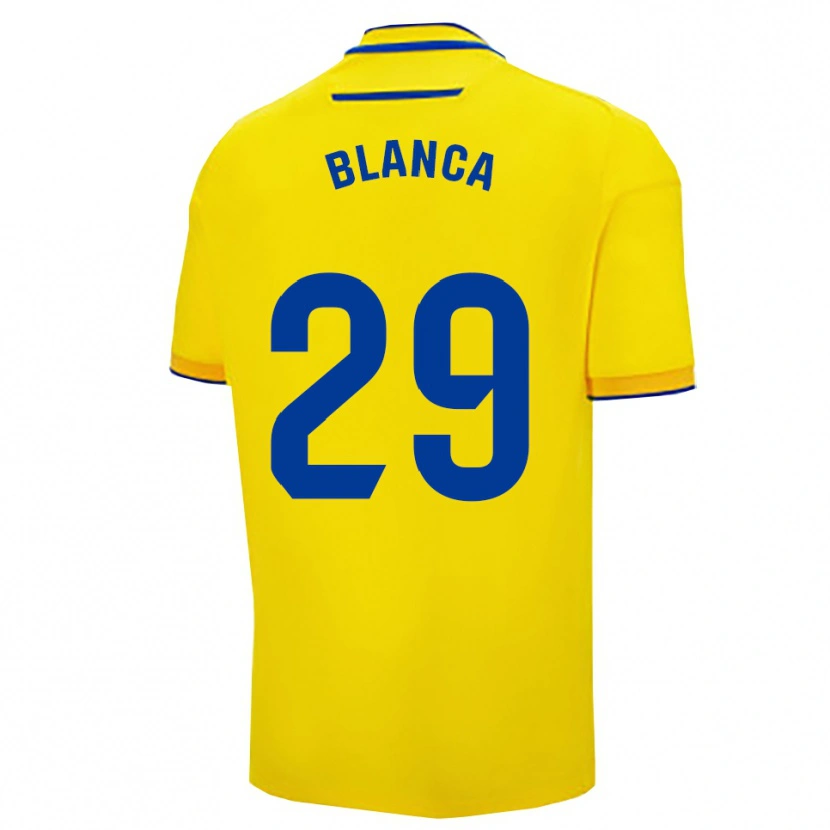 Danxen Mulher Camisola Blanca Gómez Fernández #29 Amarelo Marinho Principal 2025/26 Camisa